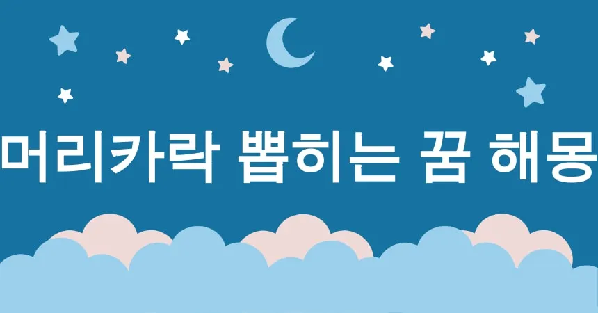 머리카락 뽑히는 꿈