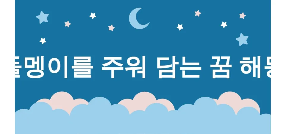 돌멩이를 주워 담는 꿈