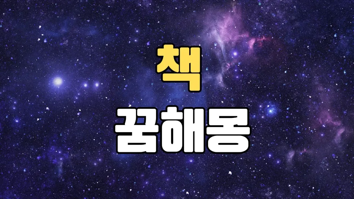 책꿈 해몽 20가지 총정리