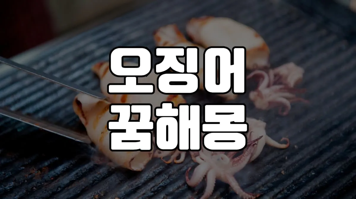 2023년 오징어꿈 해몽 20가지