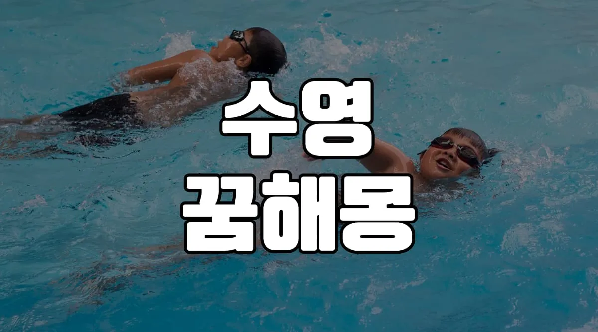 수영 꿈 해몽 22가지 총정리